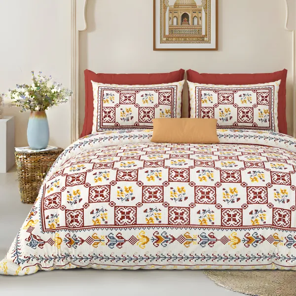 Red_Cotton_Feel_Printed_Bedding_Set_100_X_108_Inch