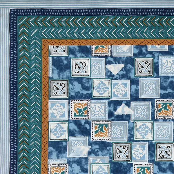 Blue_Cotton_Feel_Patchwork_Bedsheet_100_X_108_Inch