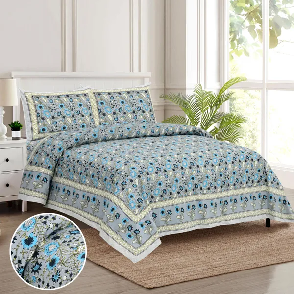 Blue_Cotton_Feel_Floral_Printed_Bedding_Set_108_X_108_Inch