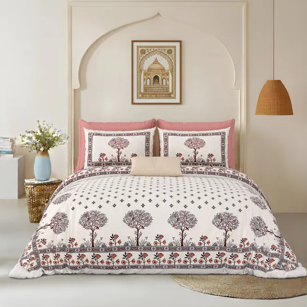 Multicolour_Cotton_Feel_Printed_Bedsheet_108_X_108_Inch