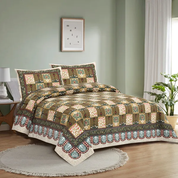 Multicolour_Cotton_Feel_Patchwork_Bedding_Set_108_X_108_Inch