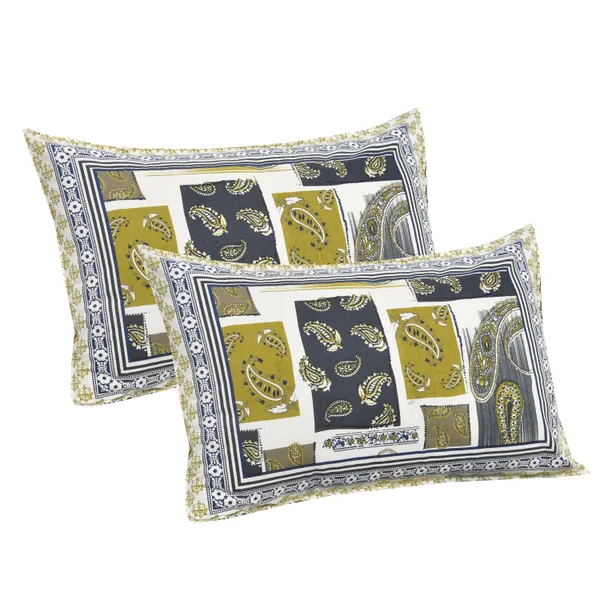 Green_And_Blue_Cotton_Feel_Printed_Bedding_Set_108_X_108_Inch