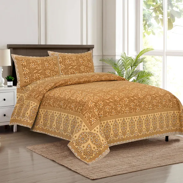 Yellow_Cotton_Feel_Floral_Printed_Bedding_Set_100_X_108_Inch