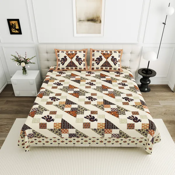 Yellow_Cotton_Feel_Patchwork_Bedding_Set_95_X_108_Inch