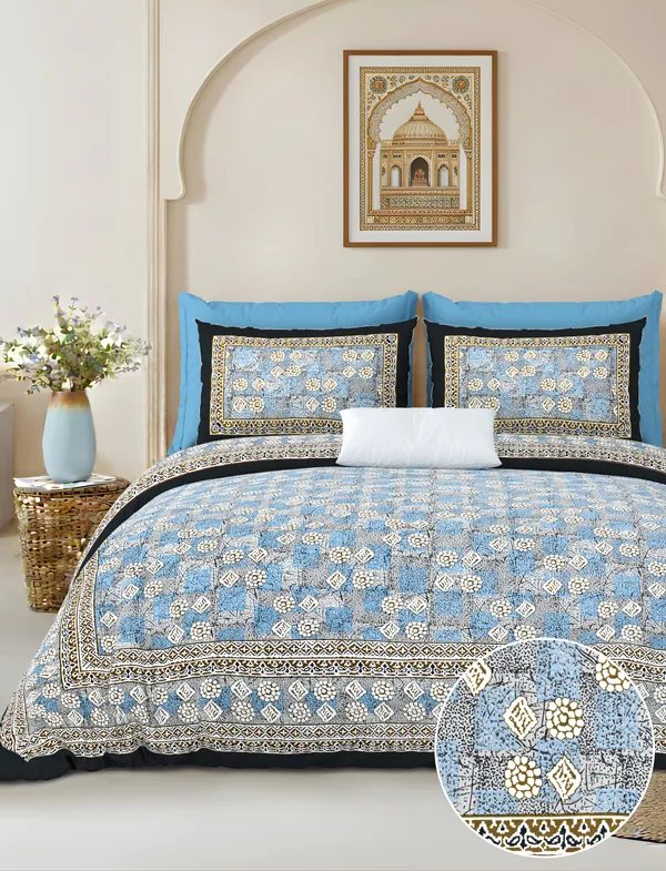 Blue_Cotton_Feel_Printed_Bedding_Set_100_X_108_Inch