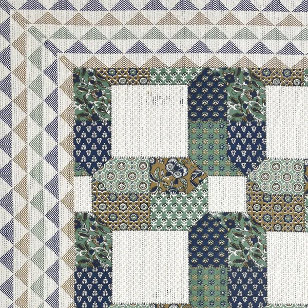 Green_And_Blue_Cotton_Feel_Geometric_Print_Bedding_Set_95_X_108_Inch