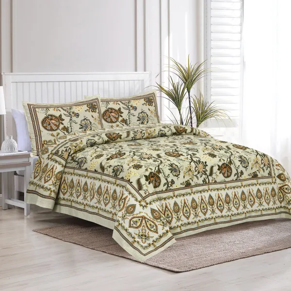 Yellow_And_Beige_Cotton_Feel_Floral_Embroidery_Cushion_Cover_100_X_108_Inch