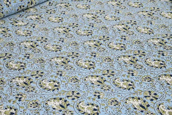 Sky_Blue_Cotton_Feel_Printed_Bedding_Set_108_X_108_Inch