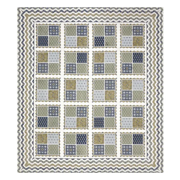 Blue_Cotton_Feel_Patchwork_Pillow_Cover_95_X_108_Inch