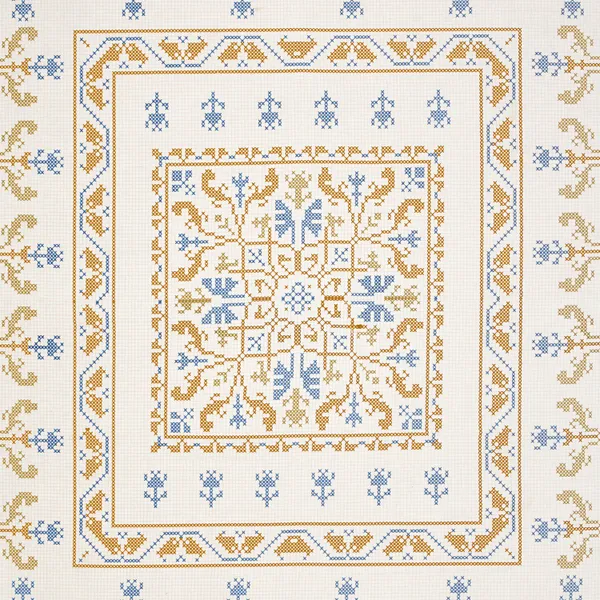Mustard_Cotton_Feel_Floral_Embroidery_Pillow_Cover_100_X_108_Inch