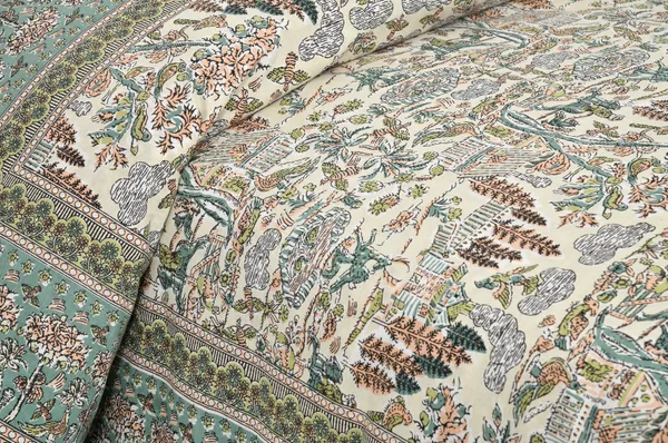Green_Cotton_Feel_Printed_Bedsheet_100_X_108_Inch