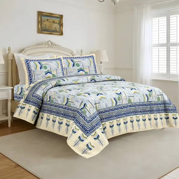 Blue_Cotton_Feel_Geometric_Print_Bedding_Set_108_X_108_Inch