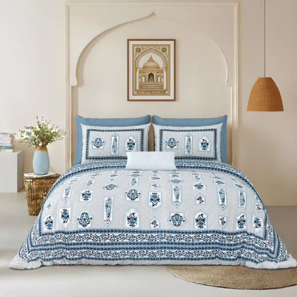 Blue_Cotton_Feel_Printed_Bedding_Set_108_X_108_Inch