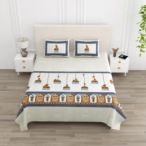 Blue_Cotton_Feel_Printed_Bedding_Set_100_X_108_Inch