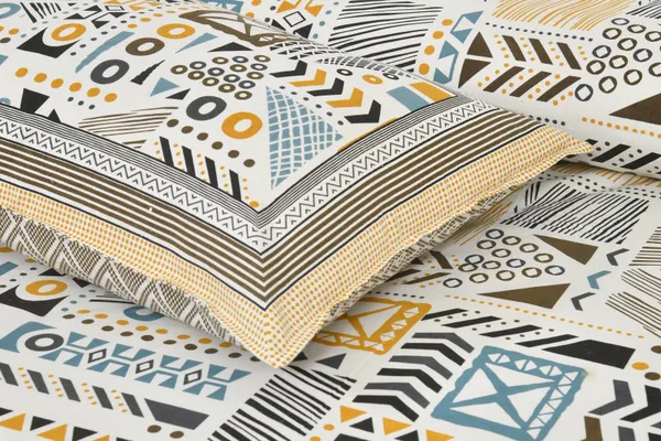Multicolour_Cotton_Feel_Geometric_Print_Bedding_Set_108_X_108_Inch