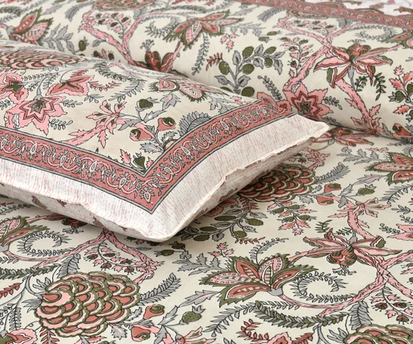 Pink_And_Green_Cotton_Feel_Printed_Pillow_Cover_100_X_108_Inch