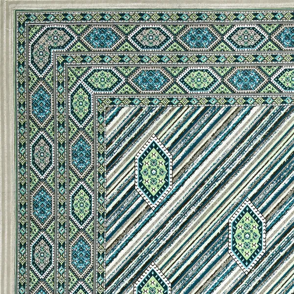 Green_Cotton_Feel_Geometric_Print_Bedding_Set_100_X_108_Inch