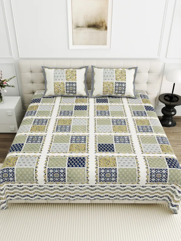 Blue_Cotton_Feel_Patchwork_Pillow_Cover_95_X_108_Inch