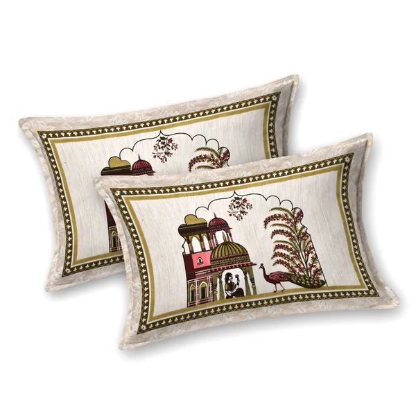 Olive_Green__Cotton_Feel_Printed_Bedding_Set_100_X_108_Inch