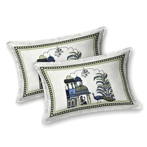 Blue_And_Green_Cotton_Feel_Printed_Bedding_Set_100_X_108_Inch