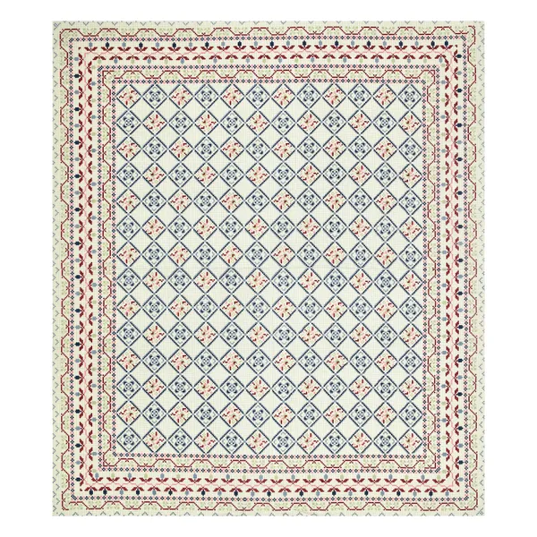 Blue_Cotton_Feel_Floral_Embroidery_Cushion_Cover_100_X_108_Inch