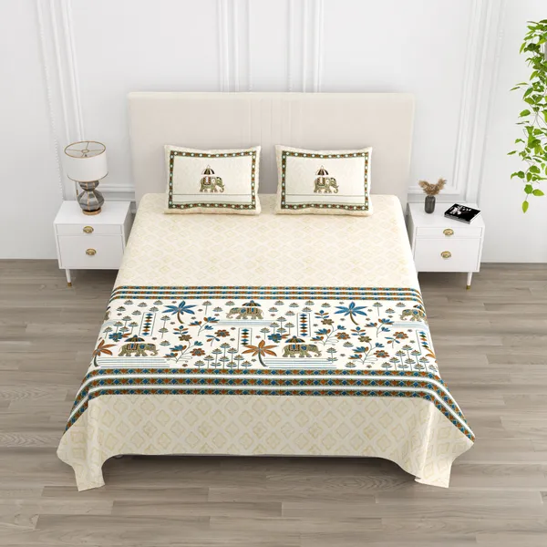 Yellow_Cotton_Feel_Printed_Bedding_Set_100_X_108_Inch