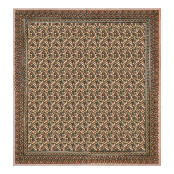 Beige_And_Green_Cotton_Feel_Printed_Bedding_Set_100_X_108_Inch
