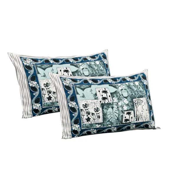 Green_And_Blue_Cotton_Feel_Patchwork_Bedding_Set_108_X_108_Inch