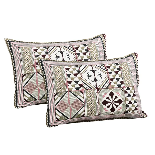 Gray__Cotton_Feel_Geometric_Print_Bedding_Set_108_X_108_Inch
