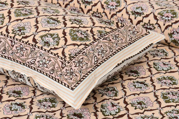 Peach_Cotton_Feel_Printed_Bedding_Set_108_X_108_Inch