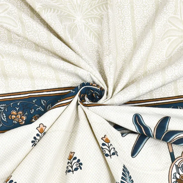 Blue_And_Gold_Cotton_Feel_Printed_Bedding_Set_100_X_108_Inch