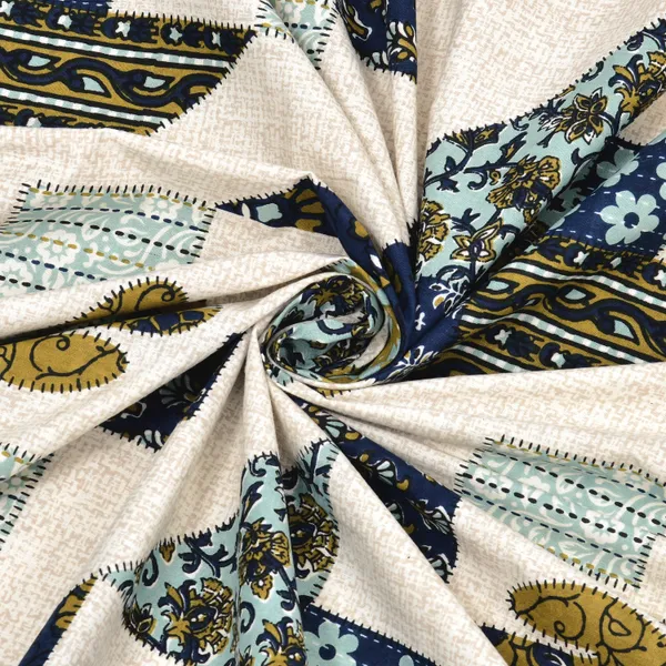 Blue_And_Green_Cotton_Feel_Geometric_Print_Bedding_Set_95_X_108_Inch