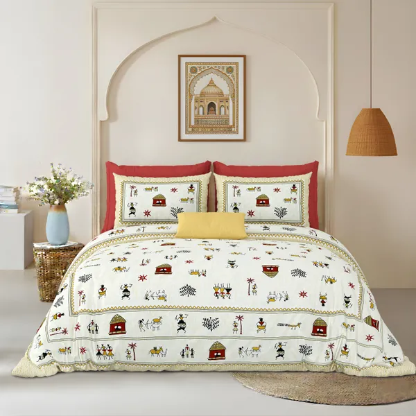 Red_And_Green__Cotton_Feel_Printed_Bedding_Set_108_X_108_Inch