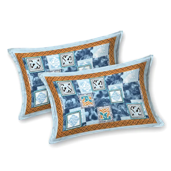 Blue_Cotton_Feel_Patchwork_Bedsheet_100_X_108_Inch
