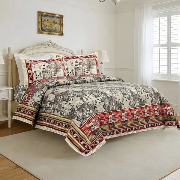 Gray__Cotton_Feel_Floral_Printed_Pillow_Cover_108_X_108_Inch