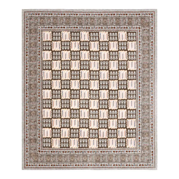 Rust_And_Orange_Cotton_Feel_Geometric_Print_Cushion_Cover_100_X_108_Inch