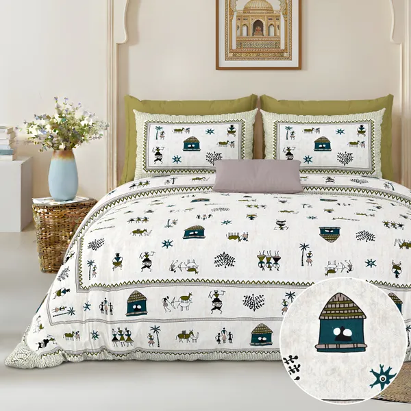 Blue_Cotton_Feel_Printed_Bedding_Set_108_X_108_Inch