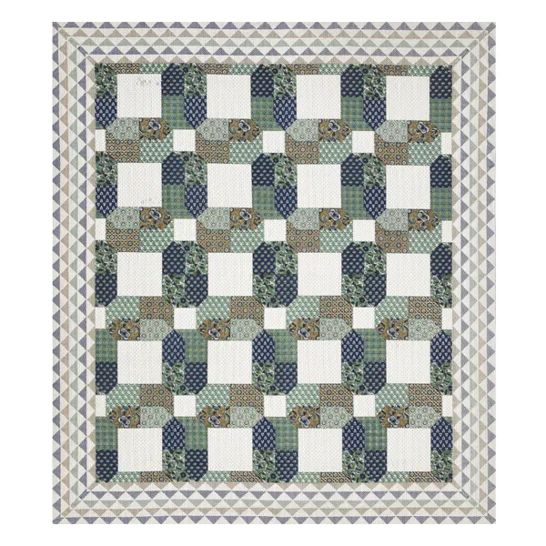 Green_And_Blue_Cotton_Feel_Geometric_Print_Bedding_Set_95_X_108_Inch