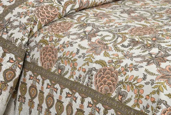 Yellow_Cotton_Feel_Floral_Printed_Pillow_Cover_100_X_108_Inch