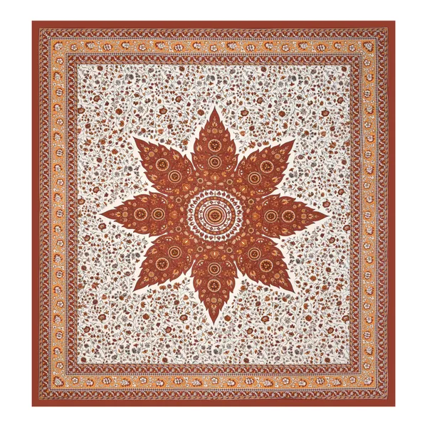 Rust_And_Orange_Cotton_Feel_Printed_Bedding_Set_100_X_108_Inch