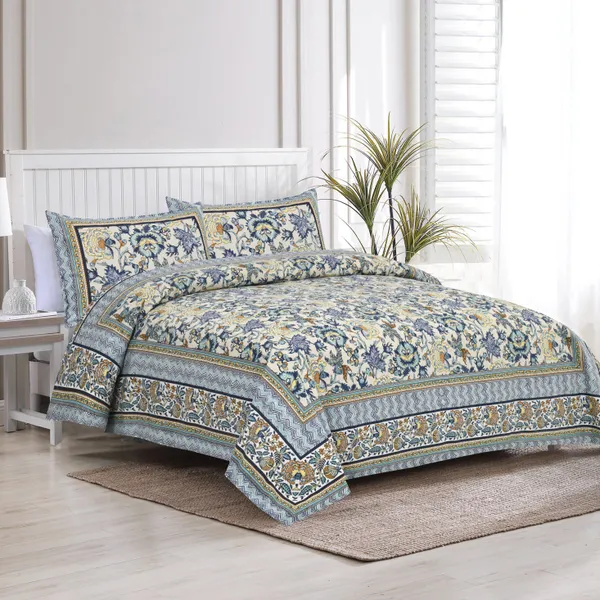 Blue_Cotton_Feel_Printed_Bedding_Set_100_X_108_Inch