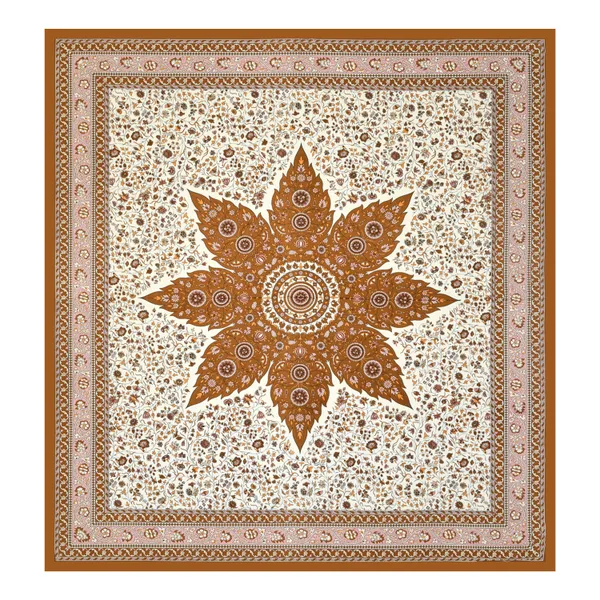 Rust_And_Mustard__Cotton_Feel_Printed_Pillow_Cover_100_X_108_Inch