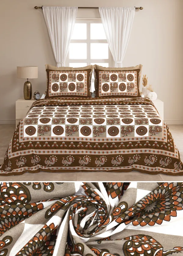 Brown_Cotton_Feel_Printed_Pillow_Cover_100_X_108_Inch