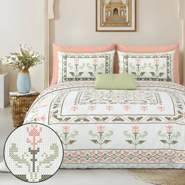 Light_And_Orange_Cotton_Feel_Floral_Embroidery_Cushion_Cover_100_X_108_Inch