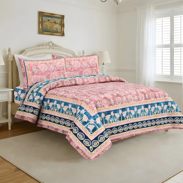 Pink__Cotton_Feel_Floral_Embroidery_Pillow_Cover_108_X_108_Inch