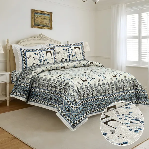 Blue_Cotton_Feel_Printed_Bedding_Set_108_X_108_Inch