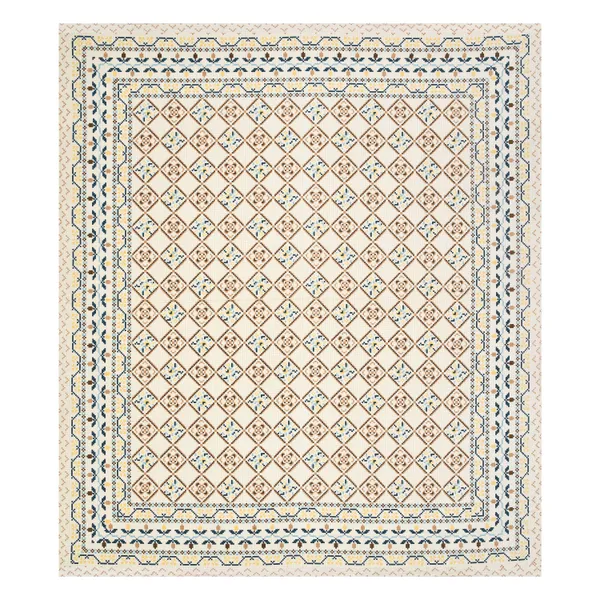 Mustard_Cotton_Feel_Geometric_Print_Bedsheet_100_X_108_Inch