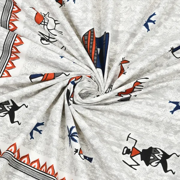 Orange_And_Blue_Cotton_Feel_Printed_Bedding_Set_108_X_108_Inch