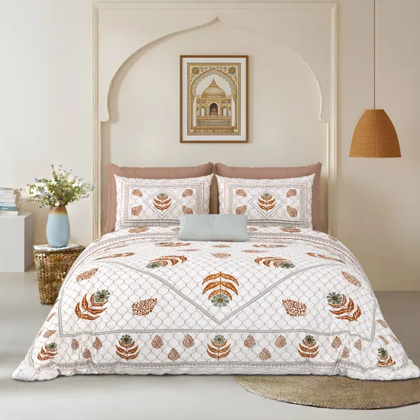 Mustard_And_Yellow_Cotton_Feel_Printed_Bedding_Set_108_X_108_Inch