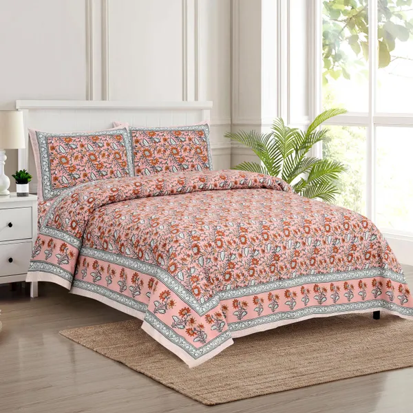 Orange_And_Red_Cotton_Feel_Printed_Bedding_Set_108_X_108_Inch